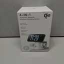 360 Rotating Wireless Charging Station,3 in 1 Multiple Charger Stand with Night Light,Qi2 15W Fast Wireless Charger for iPhone 17,16,15,14,13,12,iWatch,Samsung Watch and AirPods,White