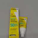 CeraVe Invisible Mineral Sunscreen SPF 50, Face Sunscreen for Sensitive Skin With Zinc Oxide & Titanium Dioxide, Vitamin E + Niacinamide + Ceramides, Oil Free, Travel Size 1.62 oz