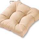 Greendale Home Fashions Outdoor Square Tufted Dining Seat Cushion, Set of 1, Sanddollar