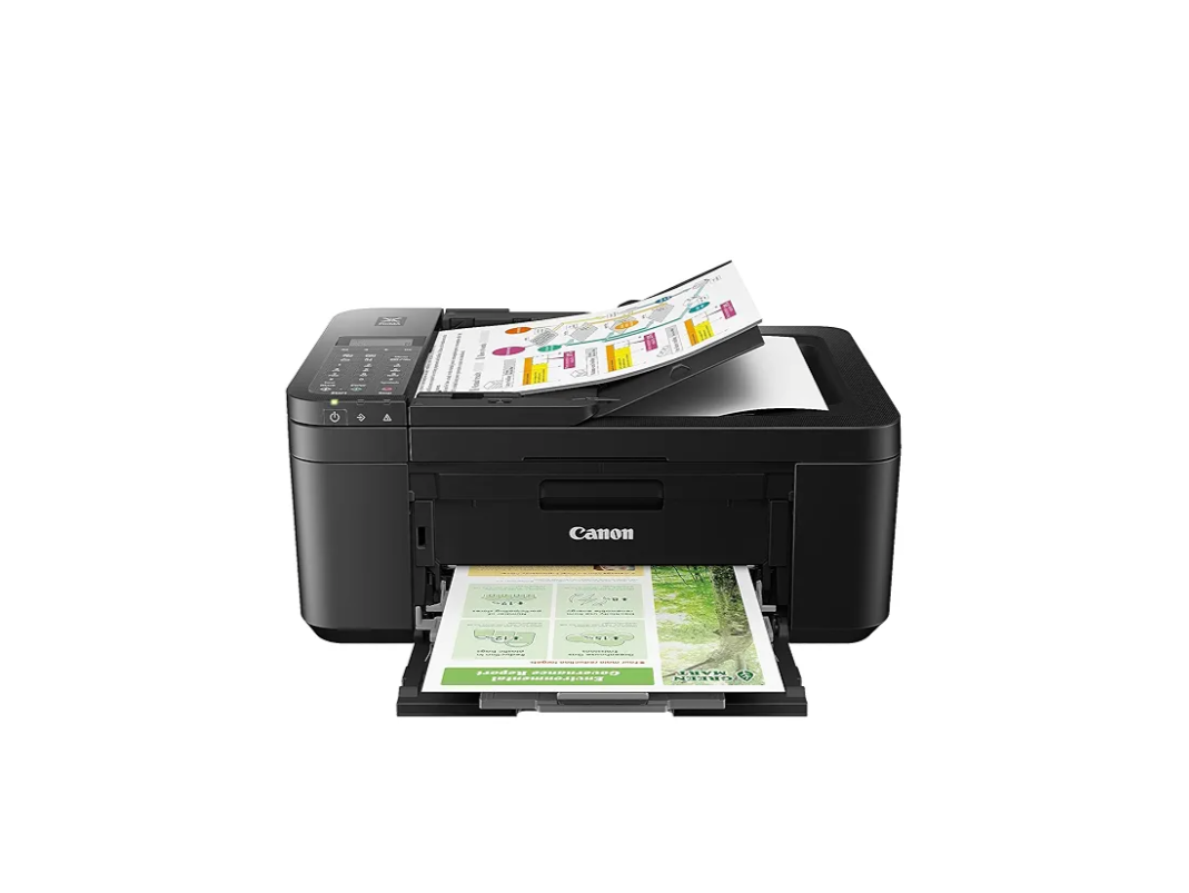 Canon PIXMA TR4720 All-in-One Wireless Printer, Home Use with Auto Document Feeder, Mobile Printing and Built-in Fax, Black