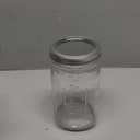 Yodecy 4 Pack 32 oz Clear Wide Mouth Mason Jars with Airtight Lids and White Plastic Mason Jar Lids, Canning Jars