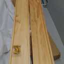 Long Floating Shelves 36 inch, Set of 2 Rustic Pine Wood Wall Shelves for Bathroom, Living Room, Bedroom and Kitchen, Picture Ledge for Storage,Books,Room Decor,6x36 inch