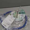 Darnassus PVC Garden Hose 1/2 Inch, 4 FT Flexible Water Hose Blue with Male and Female Plastic Fittings - No Leaking and Lightweight for Household Outdoors Lawns Patio