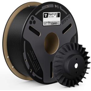 ELEGOO Carbon Fiber PAHT Filament 1.75mm Black 1KG, Nylon CF High Temp 3D Printing Filament, High Strength & Rigidity, Corrosion Resistance, 1KG(2.2lbs) Spool for Enclosed FDM 3D Printers