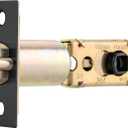 Adjustable Door Latch 2-3/8''(60mm) or 2-3/4''(70mm), 45 Turning Angle Universal Door Lock Replacement Part with 3/10'' (7.7mm) Square Hole, Handles or Deadbolts Not Included