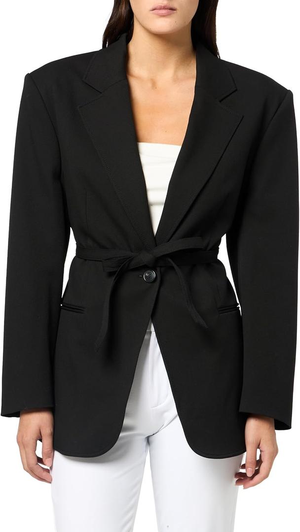 BOSS, Jalara Tie Blazer, Black Magnolia, 8