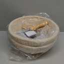 Proofing Baskets for Sourdough Bread Making, Dough Proofing Bowls Kit with Cloth Liner + Scoring Lame + Scraper for Professional & Home Sourdough Bakers (Round,8.5 inch,Set of 2)