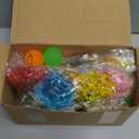 100 PCS Halloween Party Favors for Kids, Halloween Glow in the Dark Toys Rotating Spin Light Up Necklaces, LED Rings Bracelets Balls Decorations, Halloween Trick or Treats Classroom Goodie Bag Fillers