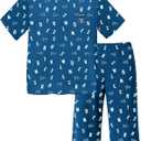 LUCKYLI Toddler Boy's Clothing Sets Kids 2 Piece Summer Outfits Short Sleeve T-Shirt and Short Boys Clothes 3-8 Years (Blue)
