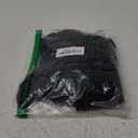 Women's Summer Short Sleeve Shirt Half Zip Ribbed Knit Fitted Tee Top T Shirt (Large, Black)