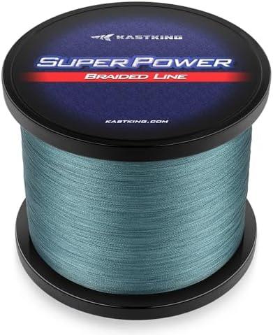20 Lbs KastKing SuperPower Braided Fishing Line - Abrasion Resistant Braided Lines – Incredible Superline – Zero Stretch – Smaller Diameter – A Must-Have!
