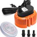 Pool Cover Pump - Move Water Efficiently, 2x Faster Than Ordinary Pumps, Stable Performance, Portable - for Swimming Pool Drainage,Pool Draining, Sump Pump, Above Ground Pools (Orange)