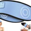 MUSICOZY Sleep Headphones Soft Bamboo Cotton Headband Headphones for Sleeping, Sleep Headphone Wireless Bluetooth 5.4 with Ultra-Thin HD Stereo Speaker for Unique Gifts(Light Blue)