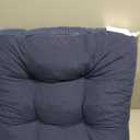 Arlee Chair Cushions for Dining Chairs, Set of 2 - Memory Foam Chair Pads, Non-Skid Backing - Durable Thick Seat Cushions for Kitchen, Office, Patio, 15.5" L x 15.5" W - Marjorie Blue