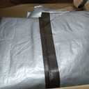 Amazon Basics Multi Purpose Waterproof Poly Tarp Cover with Grommets, 20 x 20 ft, 10MIL Thick, Brown/Silver, 1-Pack