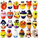 20 pcs Halloween Party Favors,Mini Fidget Sensory Pop for Kids, Easter Treasure Box, Party Favors,Mini Fidget Sensory Pop Toys for Kids,Treasure Box Toys for Classroom Pack of 5