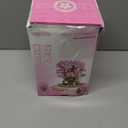 Cherry Blossom Bonsai Tree House Building Flowers Set for Adults, 1382 Pcs Micro-Particle Ideas Sakura Tree Building Blocks, Complete with String Lights, Dust Cover, and Wooden Base