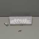 Jessica McClintock Blaire Women's Satin Frame Evening Clutch Bag Purse with Shoulder Chain Included