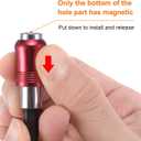 HARFINGTON 6pcs Magnetic Extension Chuck Adapter 2.5" 1/4 Inch Hex Shank Quick Release Bar Socket Screwdriver Bit Holder for Screwdriver Bits Nuts Drills Socket Driver Adapter