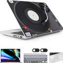 for MacBook Pro 16 inch Case M1 M2 M3 M4 M5 Pro/Max with Liquid Retina XDR, Release 2021-2025 2026 A3429 A3428, Hard Shell Case with Screen Protector & Keyboard Cover, DJ Turntable