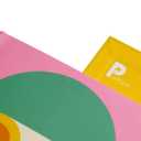 Olimpia Zagnoli Pink Midsized Blank Notebook