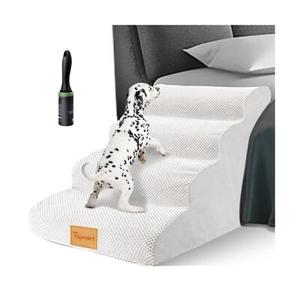 Topmart 4 Tiers Non-Slip Dog Stairs & Steps in White