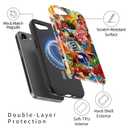 DorisMax for iPhone 16e Case Cute, Preppy Trendy Floral Design