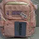 Backpack for Girls,3Pcs Elementary Kids School Bag,Middle Students Teen Girls Backpack,Kawaii Book bag ages 6-12 Pink White