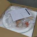 White Pendant Lights Kitchen Island, Modern Pendant Light with Wood Cap, 13.8 inch Dome Pendant Light for Kitchen, Dining Room, Living Room