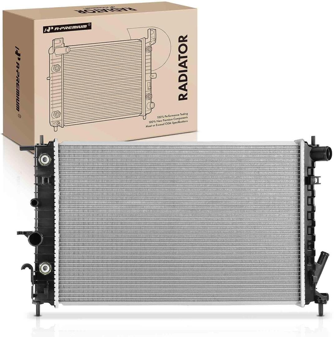 A-Premium Engine Coolant Radiator Assembly with Transmission Oil Cooler Compatible with Saturn L100 2001-2002, L200 2001-2003, LS 2000, LS1 2000, LW1 2000, LW200 2001-2003, 2.2L, With Vent Tube