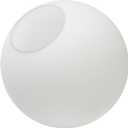 Koko&Yukina 8"Frosted Glass Globes for Light Fixtures Light Globes for Fixture Replacement Milk White Glass Shades Chandelier Replacement Globes Fixture Chandelier Lamp Shades (1 Pack)