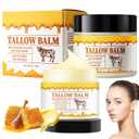 2PCS Tallow and Honey Balm, Tallow Balm, Premium Beef Tallow and Wild Honey, Balm for Skin Hydration Tallow Face Moisturizer for All Skin Types 60g / 2.12oz