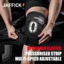 Jaffick Knee Sleeves (1 Pair),Double Layer Compression Knee Braces for Suitable for Squats, Weightlifting, Powerlifting, Gym Exercises, Unique Pressure Belt Design，7MM Neoprene Sleeves XL