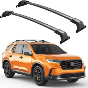 Roof Rack Cross Bars All-Metal Aluminum Compatible with Honda Pilot 2023 2024 2025 2026 Elite Sport Touring Trailsport (Except LX and EX-L) with Raised Side Rails, 220lbs Crossbar Luggage