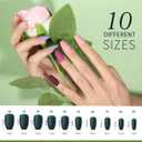 2 x Generic 288PCS Medium Press on Nails Coffin, Medium Length Matte Fake Nails, Acrylic Ballerina False Nails Full Cover, Stick Glue On Nails, 12 Colors