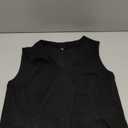 Womens Denim Vest Sleeveless V Neck Button Down Jean Jacket Y2K Summer Crop Tops (Large, Black)