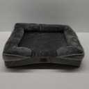 Bedsure Orthopedic Dog Bed Medium Size Dogs - Washable Small Medium Dog Cat Bed Waterproof, Comfort Cats Couch Sofa with Washable Removable Cover, Pets Bed with Nonskid Bottom, Grey, 28"