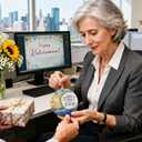 5 x Christmas Ornaments, Going Away, Goodbye, Farewell Gifts for Coworkers - Retirement, Coworker Leaving Gifts for Women, Men - Leaving Job, Moving Away Presents for Friends, Boss, Work Bestie - Design A