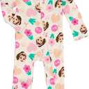 Ms. Rachel Floral Baby Girls Zip Up Sleep N' Play Newborn to Infant Sizes (Newborn - 24 Months)