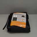 Magnetic Thermal Insulated Door Curtain for 72"x 80" Doors, Visible Door Cover for Heat Insulation, Magnetic Closure Thick Draft Blocker Blanket for Doorway to Keep Warm in Winter Cool in Summer (Black + Clear)