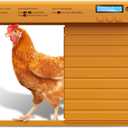 Automatic Chicken Coop Door Battery Powered, Chicken Door with Timer & Light Sensor, Chicken Coop Door with Anti-Pinch Feature