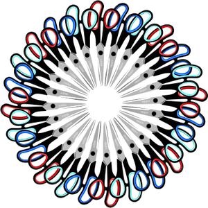 Scissors Set of 24-Pack, Rkqoa 8" All Purpose Pure Black Scissors - Thick Sharp Shears for Office School Sewing Craft Supplies, Classroom Must have, High/Middle School Student Teacher Scissor Bulk