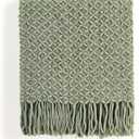 CREVENT Farmhouse Boho Knitted Throw Blanket for Couch Sofa Chair Bed Home Decoration, Soft Warm Cozy Light Weight for Spring Summer Fall (50''X60'' Sage Green)