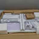 iXTRA Laptop Lap Desk Include Cooling Fan,Adjustable Lap Desk with Light Fan,Folding Laptop Desk for Bed with USB,Bed Desk with Storage Drawer 56x32cm,Purple