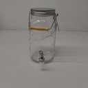 DrinkwareMason Craft and More Glass Drink Dispenser with Lid - Clear
