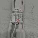 Royal Designs, Inc CO-9001-WH-6-2 Series Royal Designs Flat Plug Extension Cord for Indoor & Outdoor, 6 ft Long, White, 6 Outlet Prong Grounded Wire UL Listed, 1 Pack