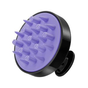 HEETA Hair Scalp Massager Brush, Updated Hair Shampoo Brush, Wet & Dry Scalp Exfoliator with Soft Silicone Bristles, Head Massager Washing Hair Care Tool for Women Men Kid for All Hair Types (Black)