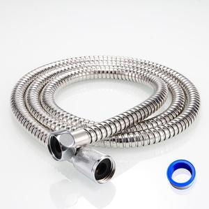 Shower Hose 60 Inches Stainless Steel Handheld Shower Head Hose Replacement with Brass Nut Long Fexible Shower Hose Extension (Silver)