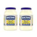 Best Foods Mayonnaise 2 Count for Delicious Sandwiches Real Mayo Gluten-Free Sandwich Spread, Rich in Omega-3 ALA 48 oz (EXP 10/05/26)