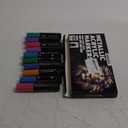 miikoul 10 Colors Metallic Poster Markers,15mm